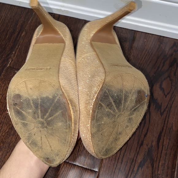 Gold sparkly platform heels - Picture 6 of 6